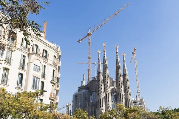 Базиліка ла Sagrada Familia в Барселоні — стокове фото