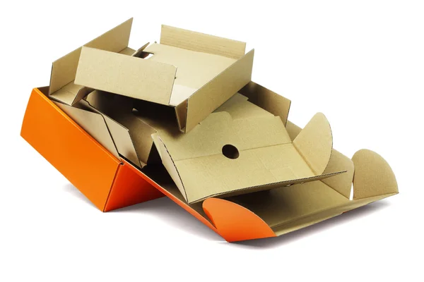 Pakket Box en karton voor verpakking — Stockfoto