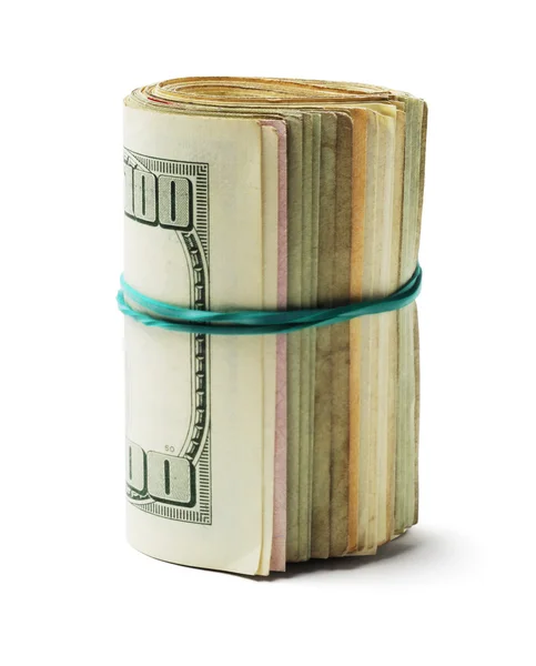 Rolou-se US Dollar Bills — Fotografia de Stock