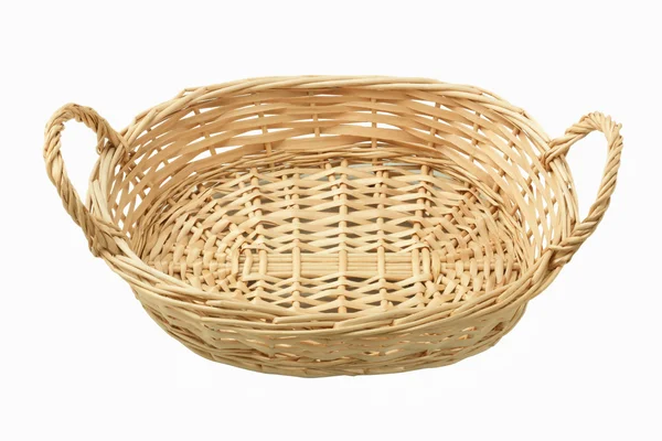 Empty Wicker Basket — Stock Photo, Image