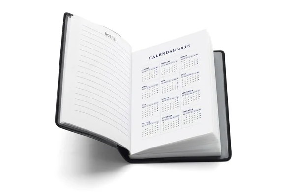 2015 Calendar in Pocket Diary — Stock Photo, Image