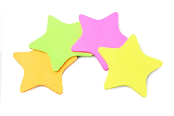 Pegatinas de papel en forma de estrella — Foto de Stock