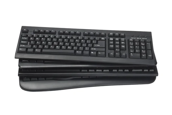 Black Computer Keyboards — Stock Photo, Image