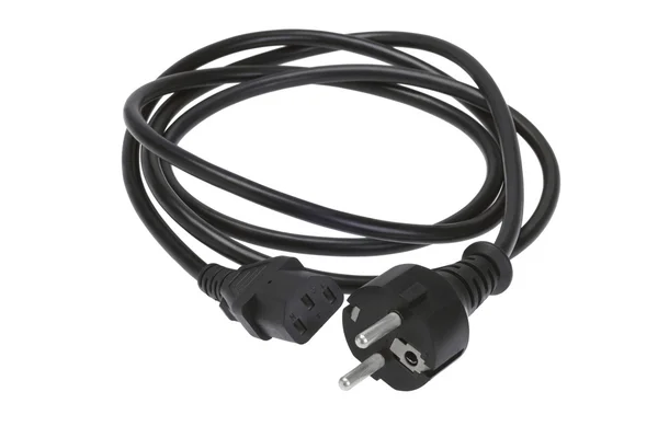 Black Power Cable — Stock Photo, Image