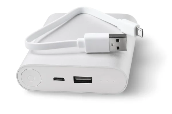 Power Bank och kabel — Stockfoto