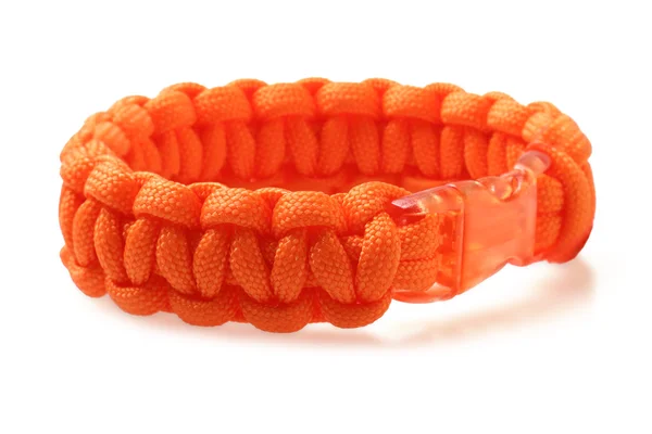 Oranje Para snoer armband — Stockfoto