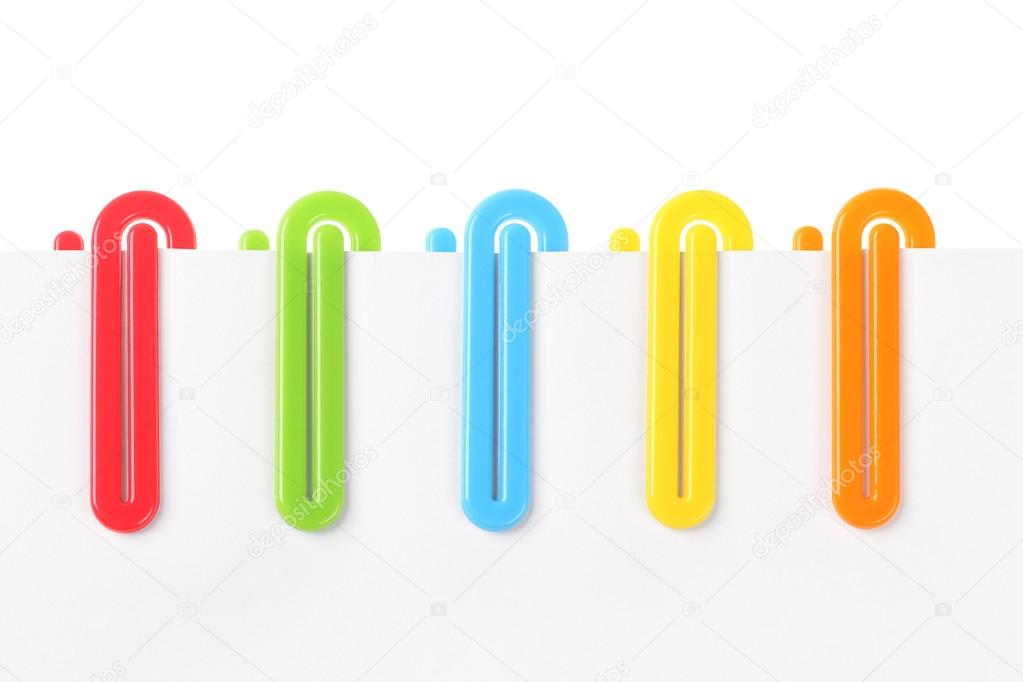 Colourful Plastic Paper Clips Stock Photo by ©design56 78621158