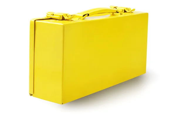 Skrzynka narzędziowa żółty — Zdjęcie stockowe
