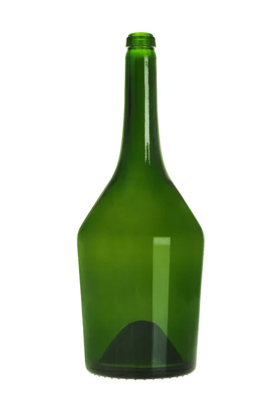 Groen glazen fles — Stockfoto