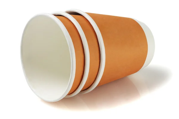 Одноразові кавові чашки Стокове Зображення