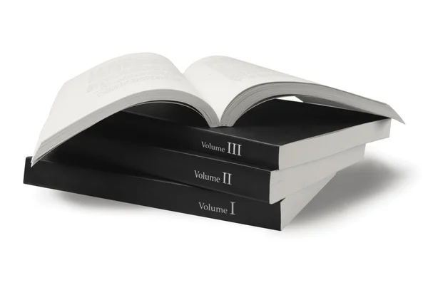 Black Cover Books — Stock Photo, Image