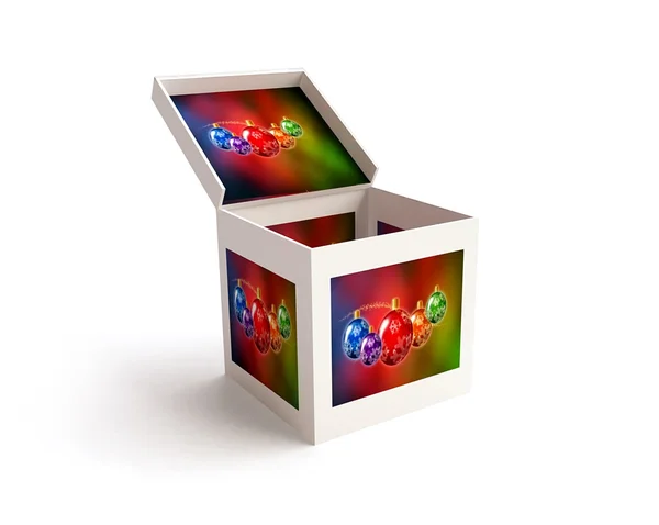 Coffret cadeau de Noël en 3D — Photo