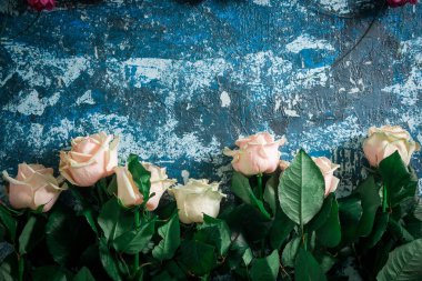 Arka plan için güzel Vintage buketi taze çiçek