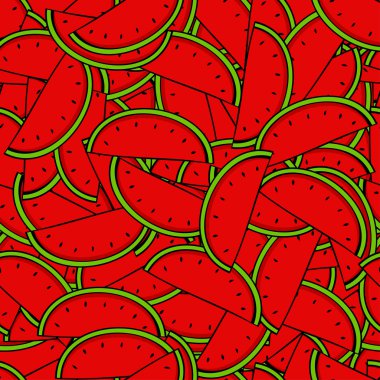 Vektör modern karpuz seamles arka plan desen