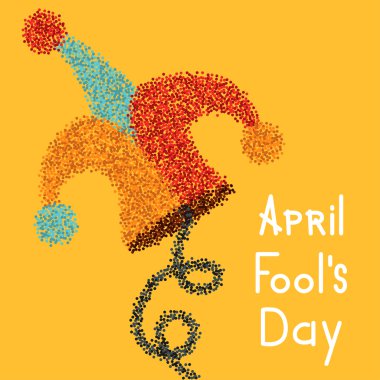 Vector modern april fools day. clipart