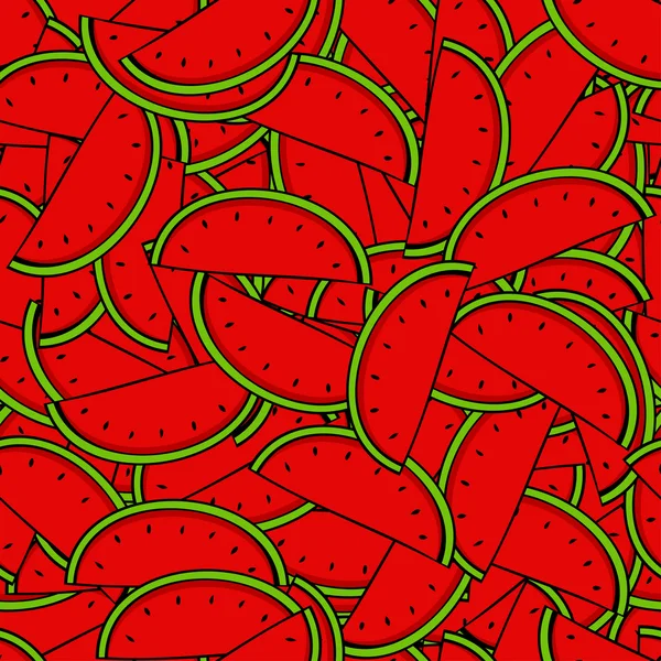Vector moderna vattenmelon seamles mönster bakgrund — Stock vektor