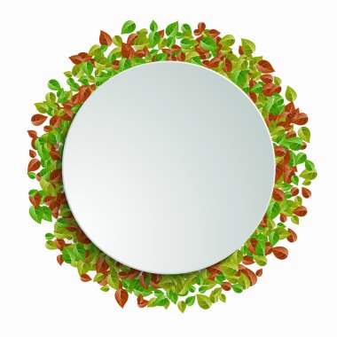 Vektör modern yaprak arka plan