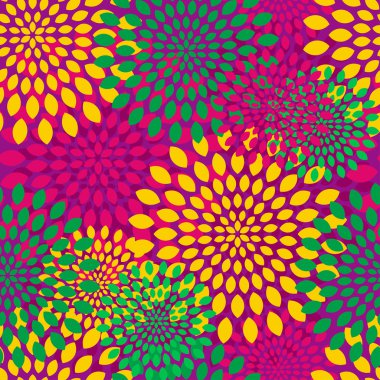 Vektör modern sorunsuz çiçek arka plan desen