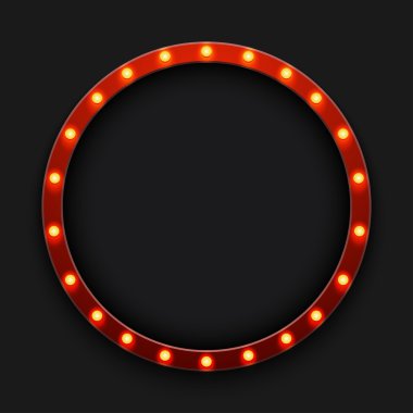 Vektör modern retro reklam panosu arka planı