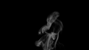 Görüntüleri beyaz siyah arka plan üzerine duman. Full Hd