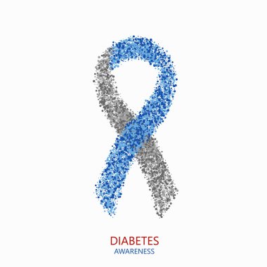 Vektör modern diyabet daireler desigen