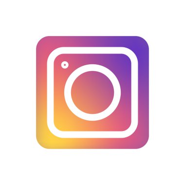 Beyaz arka plan üzerinde izole smartphone için vektör modern renkli düz kamera uygulaması.