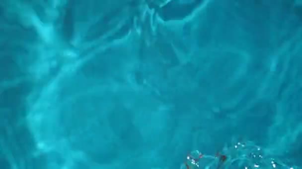 Footage wave blue water close up — Stock Video