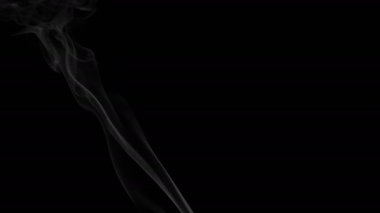 Görüntüleri beyaz siyah arka plan üzerine duman. 4k