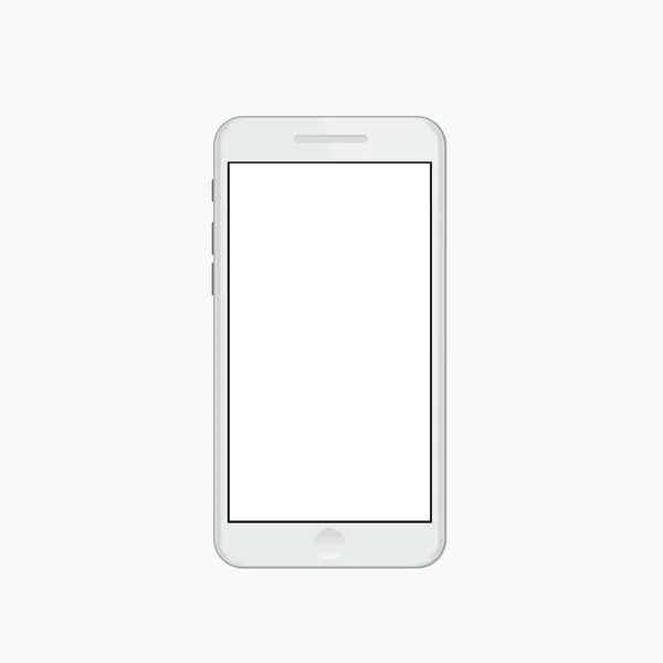 Vector smartphone moderno sobre fondo blanco . — Vector de stock