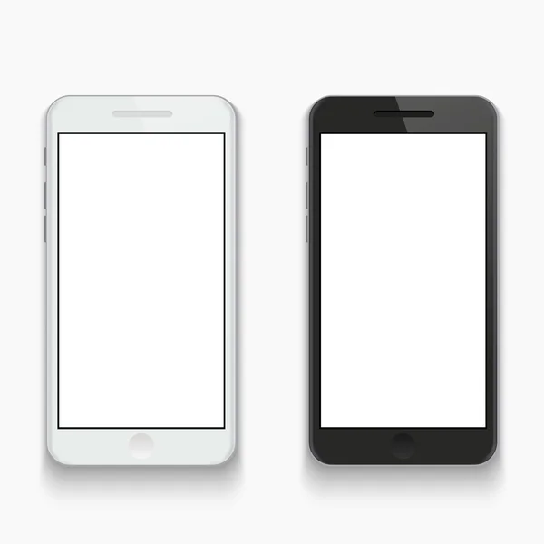 Vector smartphone moderno sobre fondo blanco . — Vector de stock