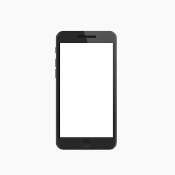 Vector modern smartphone på vit bakgrund. — Stock vektor