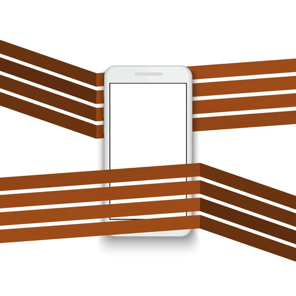 Wektor logo nowoczesny smartfon transparent tło — Wektor stockowy