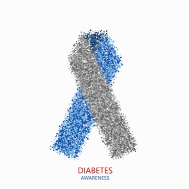 Vektör modern diyabet daireler desigen