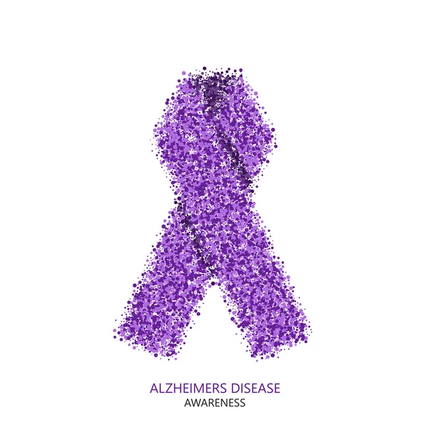 Vektör modern Alzheimer hastalığı bilinci daireler desigen. — Stok Vektör