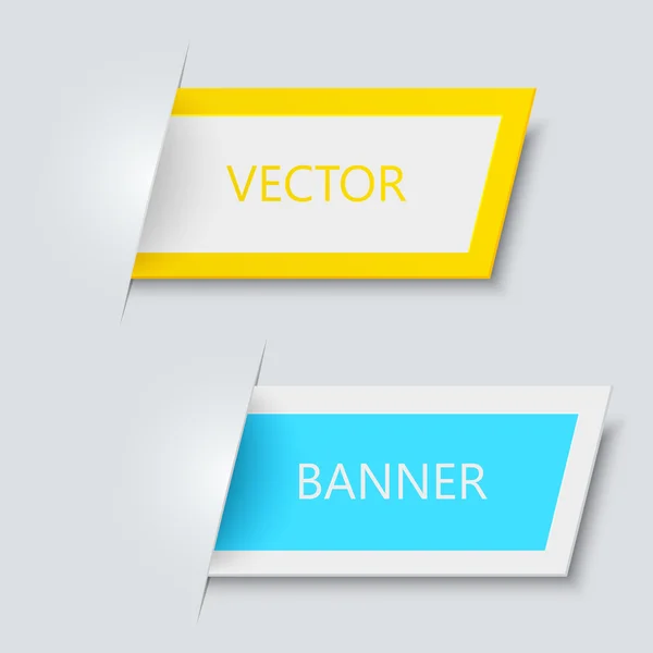 Bannières vectorielles modernes sur fond gris . — Image vectorielle