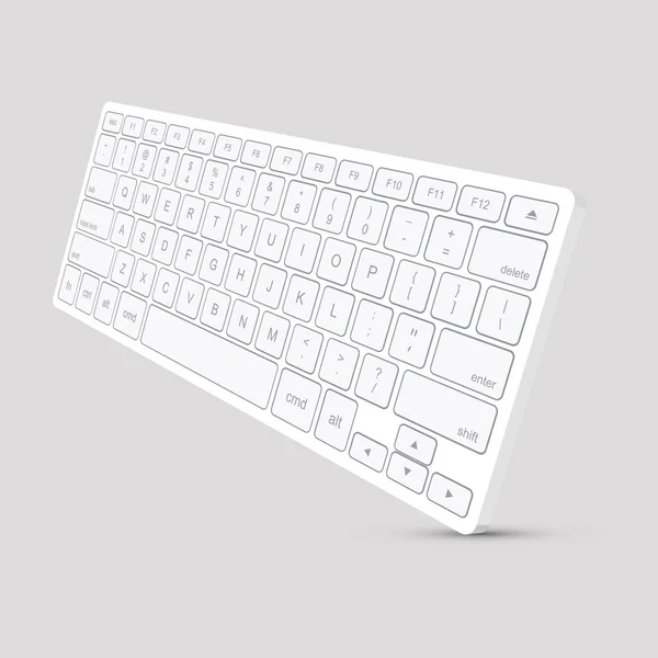 Vector moderno teclado de la computadora fondo. — Vector de stock