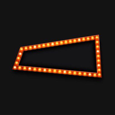 Vektör modern retro reklam panosu arka planı