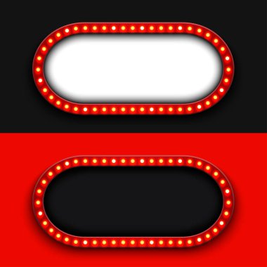 Vektör modern retro reklam panosu arka planı