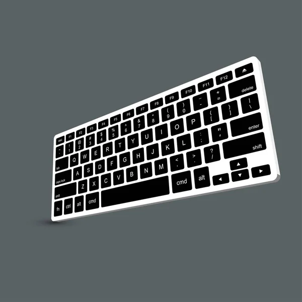 Vector moderno teclado de la computadora fondo. — Vector de stock