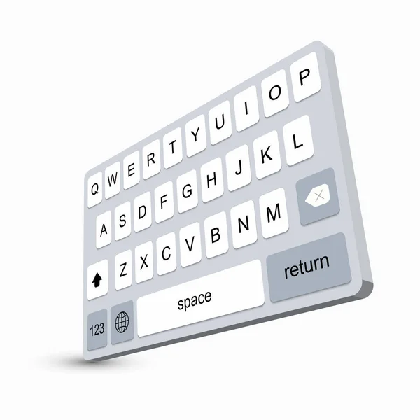 Tastiera di smartphone — Vettoriale Stock