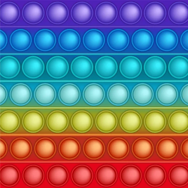 Vector arco iris moda pop it fidget juguete fondo — Archivo Imágenes Vectoriales