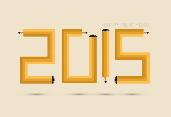 Vector moderno año nuevo 2015 fondo . — Vector de stock