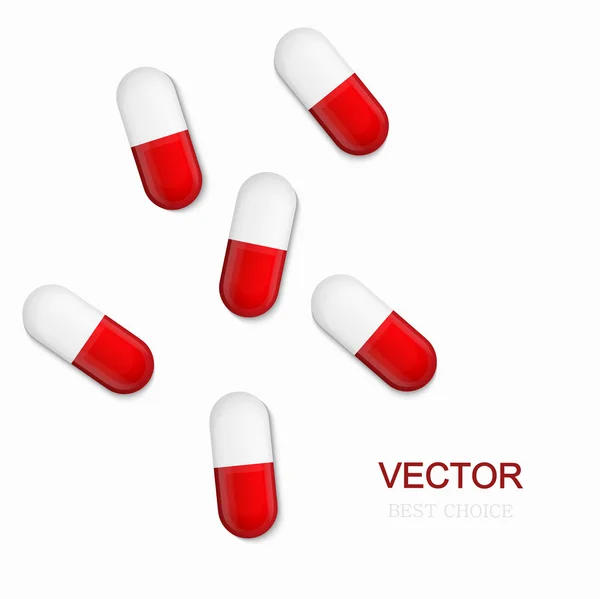 Vector modern pills background. — Stock Vector