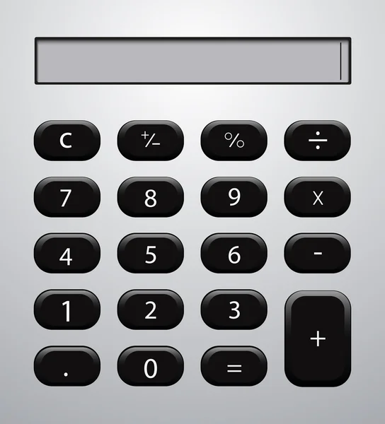 Vector concept modern calculator background. — Stock Vector