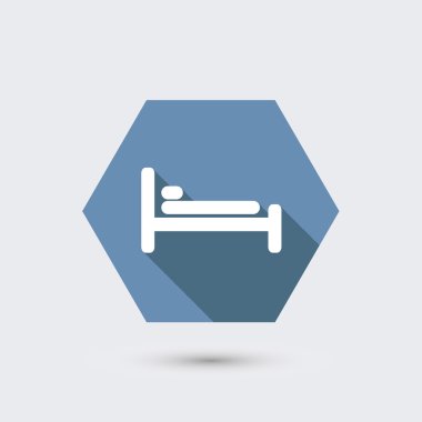 vektör uzun gölge ile'deki modern düz simgesi.