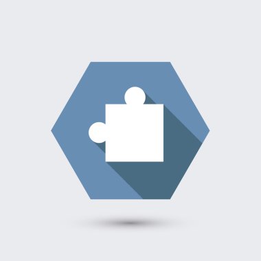 vektör uzun gölge ile'deki modern düz simgesi.