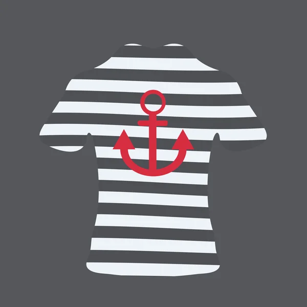 T-shirt vectoriel moderne sur fond gris . — Image vectorielle