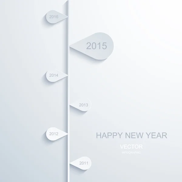 Σύγχρονο νέο έτος 2015 infographic του φορέα — Διανυσματικό Αρχείο