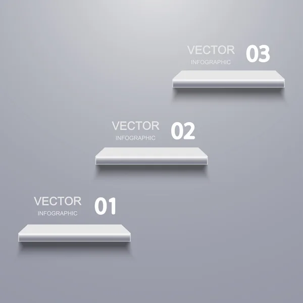 Vector moderne plank infographic achtergrond. — Stockvector