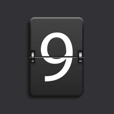 vektör modern sayısal puan tahtası-gölge.